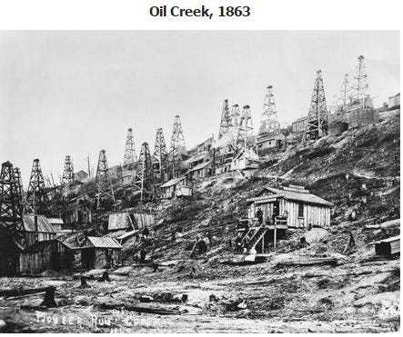 The guys at Oil Creek didn't care if a rig was in their back yard.