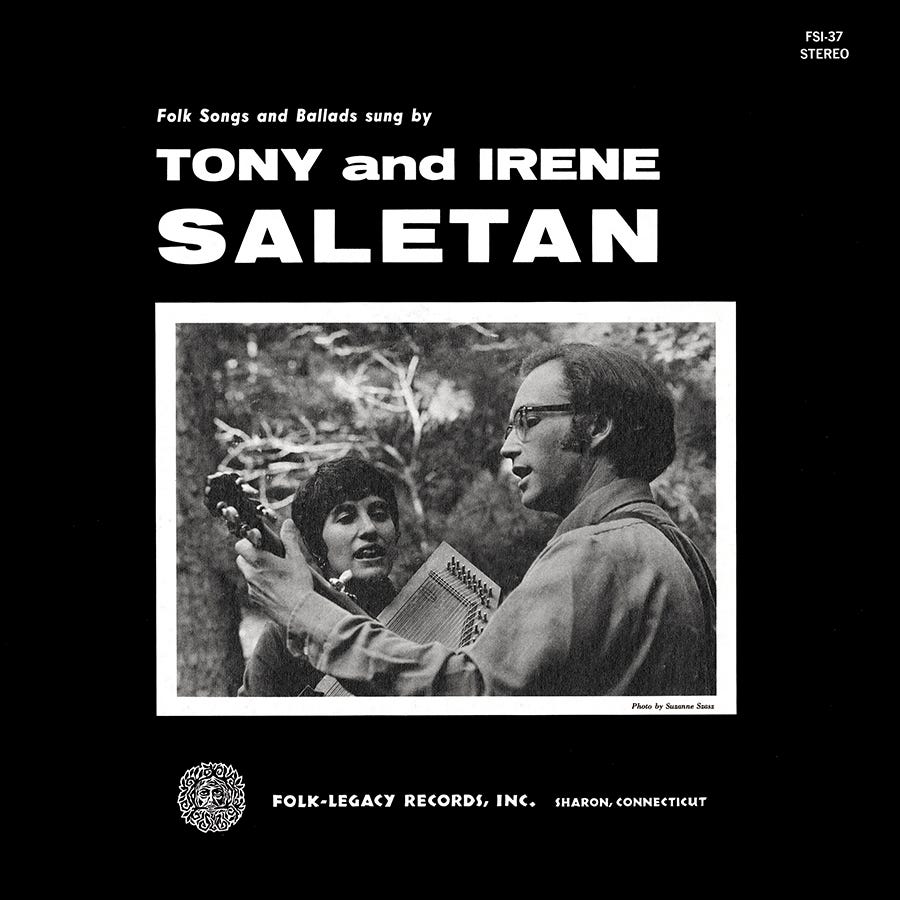 Folk Songs and Ballads, LP artwork
