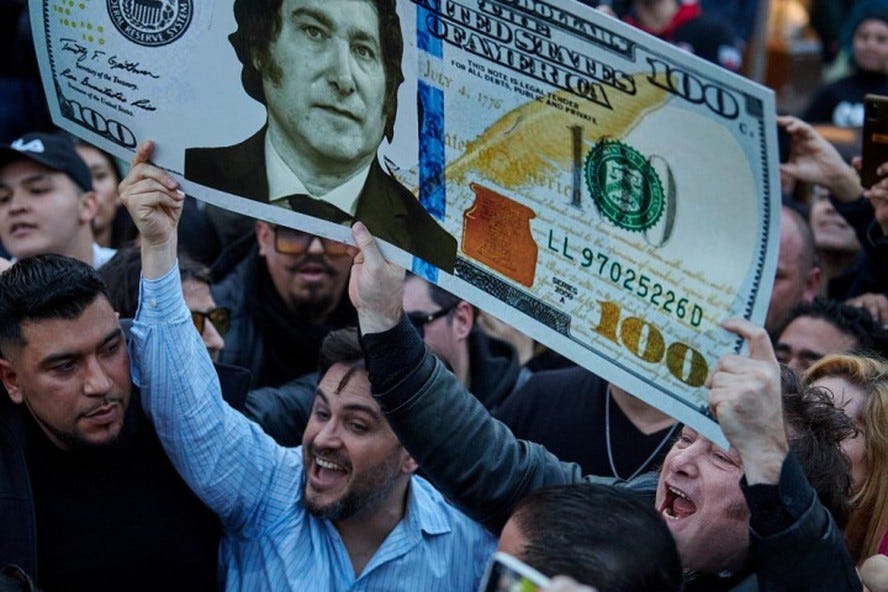 Milei dando banho na área econômica 