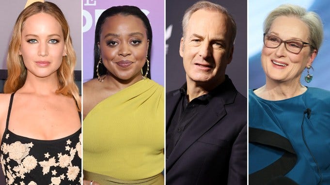 Jennifer Lawrence, Quinta Brunson, Bob Odenkirk and Meryl Streep