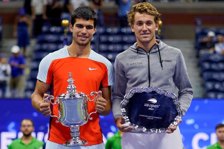 Carlos Alcaraz tops Casper Ruud in 4-set US Open men's final