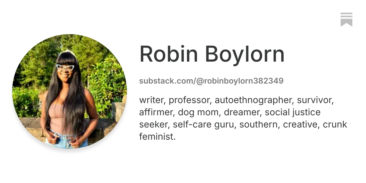 Robin Boylorn | Substack