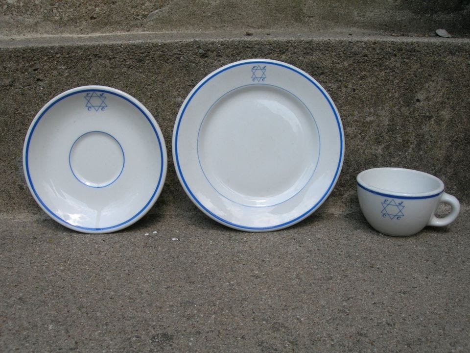 Product photo of Jewish - Vintage China from Jewish Club or Group - Star of David