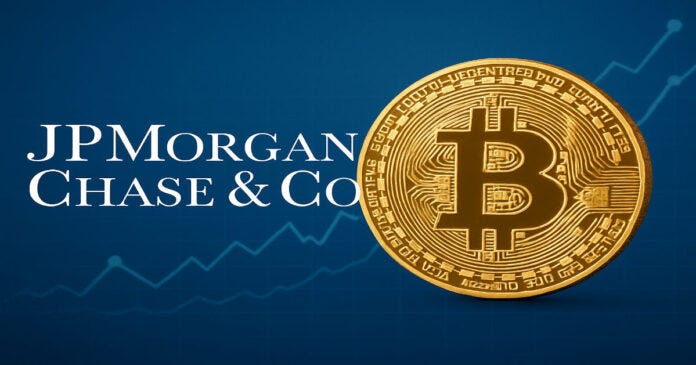 JPMorgan Chase & Co. is expanding its crypto-related services by allowing clients to use Bitcoin ETFs as collateral for loans. The move applies globally across all wealth tiers and reflects increasing institutional adoption.