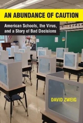 Cover of "An Abundance of Caution" featuring a classroom with inadequate COVID-19 precautions, meant to manipulate the audience into an emotional reaction Cover of "An Abundance of Caution" featuring a classroom with inadequate COVID-19 precautions, meant to manipulate the audience into an emotional reaction