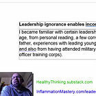 Leadership Knowledge Protects Society: 2021 VIDEO with 2025 UPDATED COMMENTARY