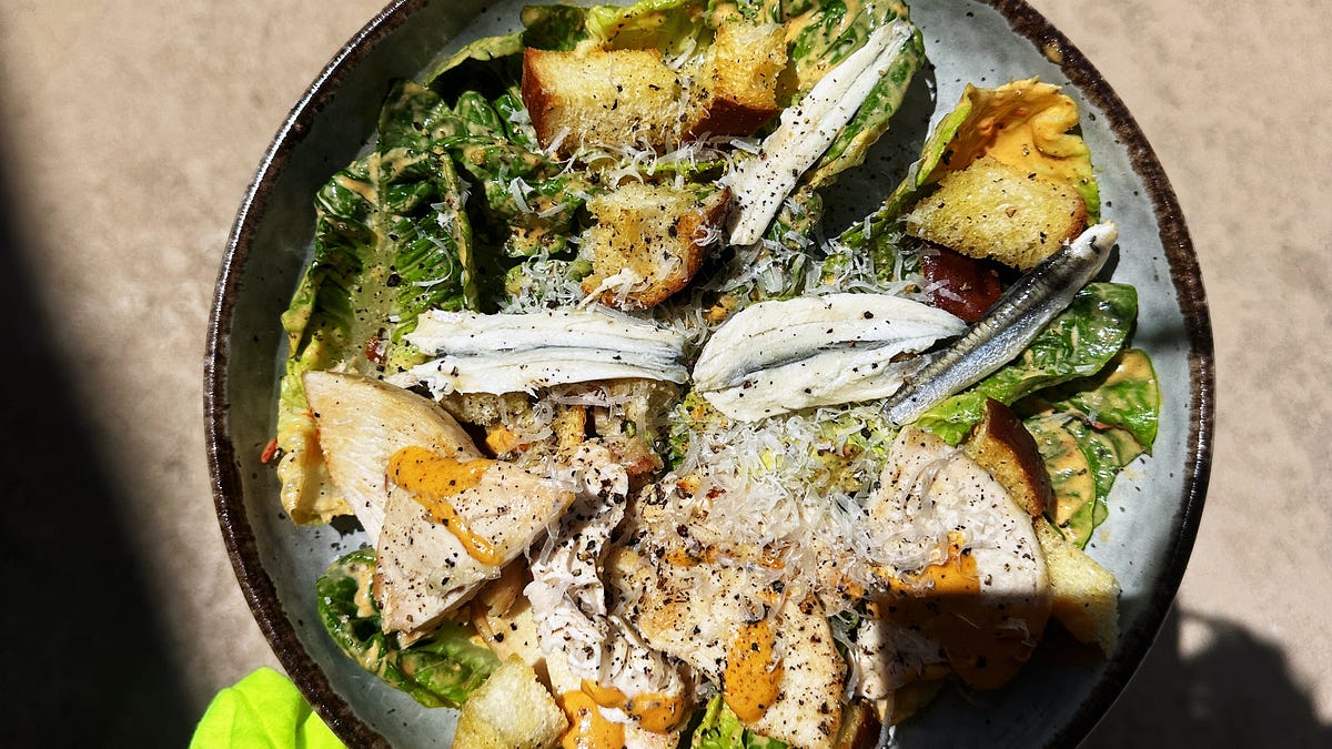 spicy caesar salad dressing - by Alex Hill
