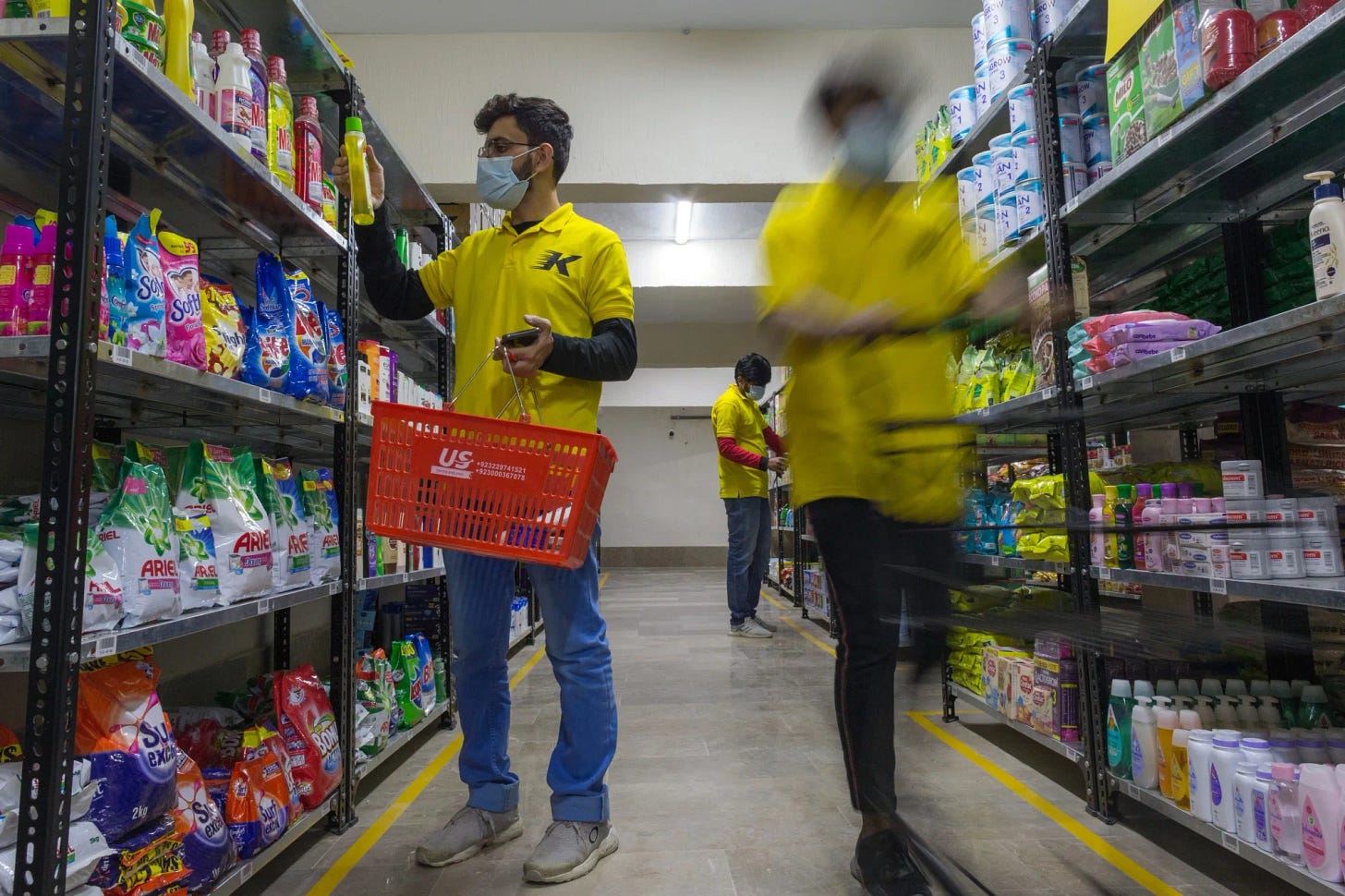 A Krave Mart dark store in Karachi, Pakistan, on Dec. 11.