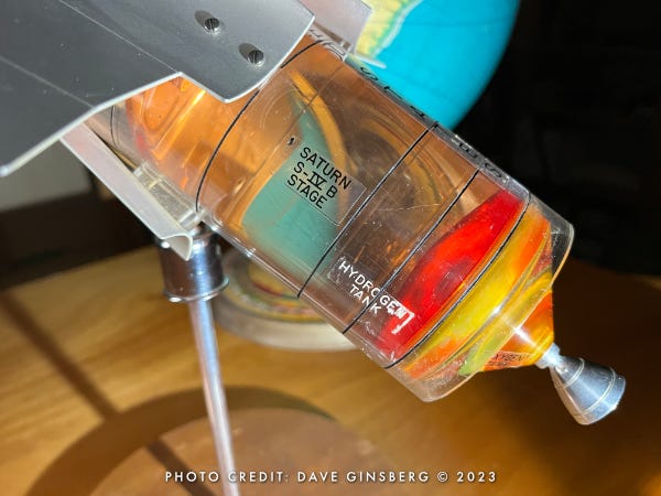 Saturn S-IV B stage hydrogen tank