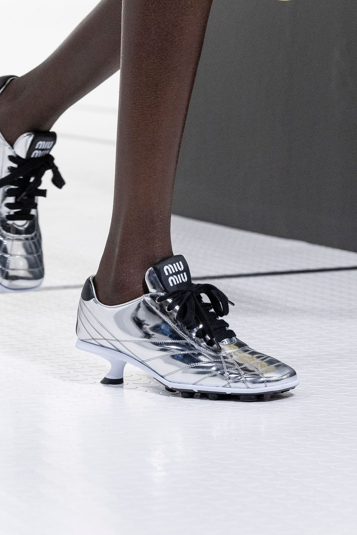 Miu Miu's Football Boot Heels Take Sports Luxe To New Heights | British Vogue Miu Miu's Football Boot Heels Take Sports Luxe To New Heights | British Vogue