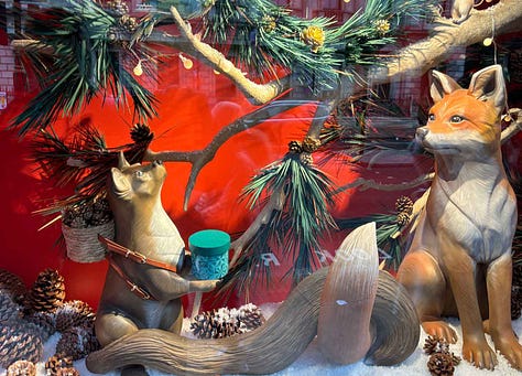 Fortnum and Mason, display windows and kitchen