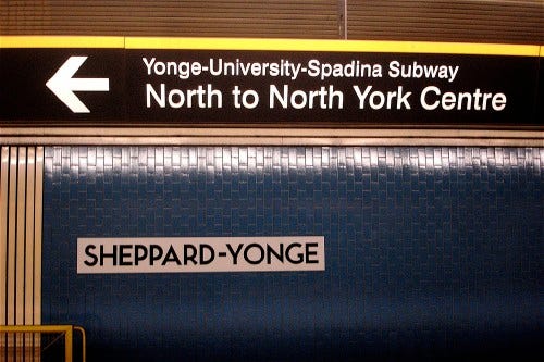Inscribed in the living tile: Type in the Toronto subway (Joe Clark) Inscribed in the living tile: Type in the Toronto subway (Joe Clark)