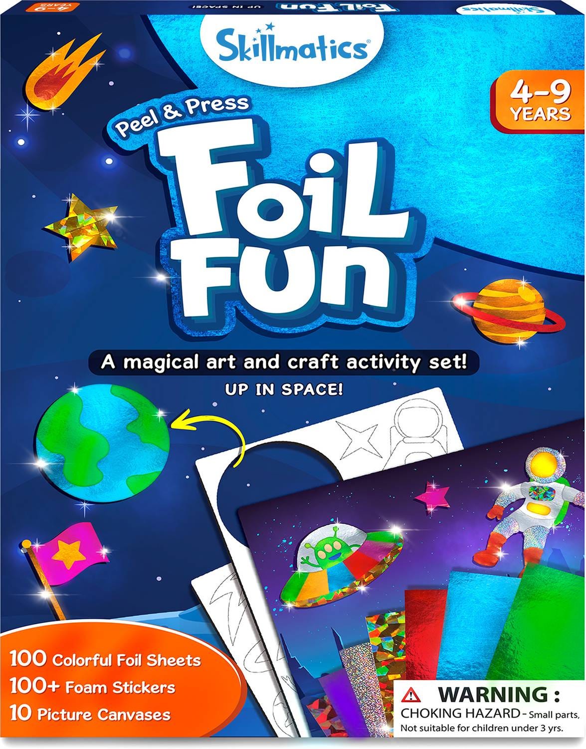 Skillmatics Art & Craft Activity - Foil Fun Space, No Mess Art for Kids Age  4, 5, 6, 7, 8, 9