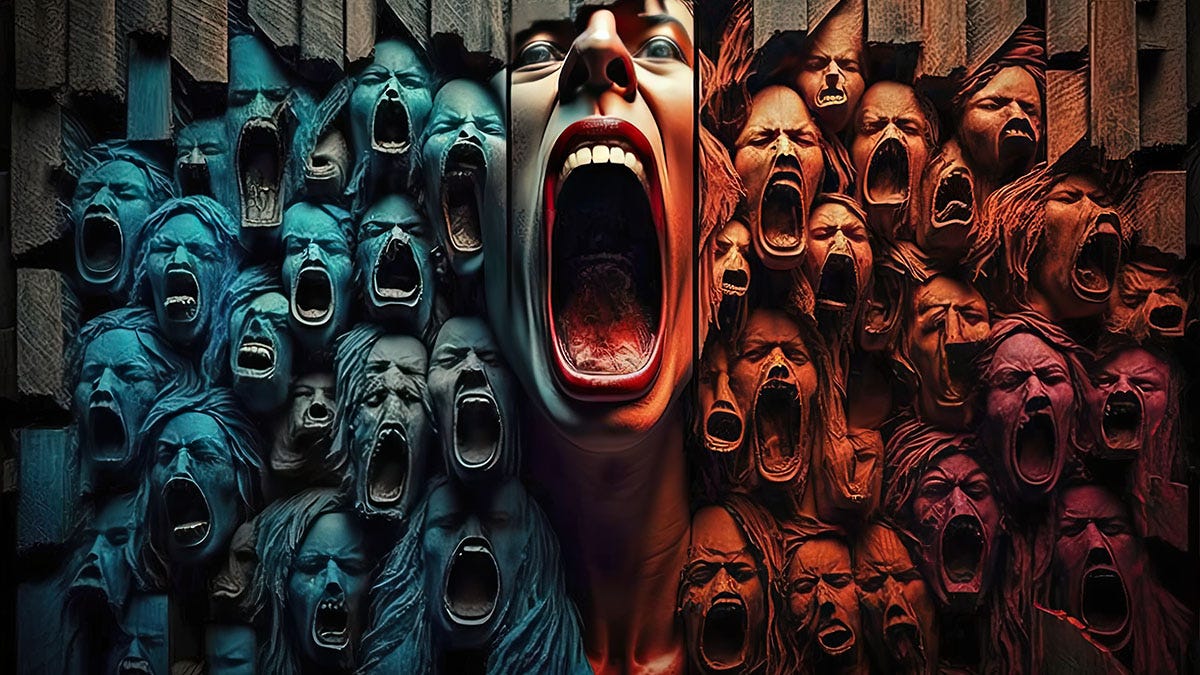 screaming wall of misery
