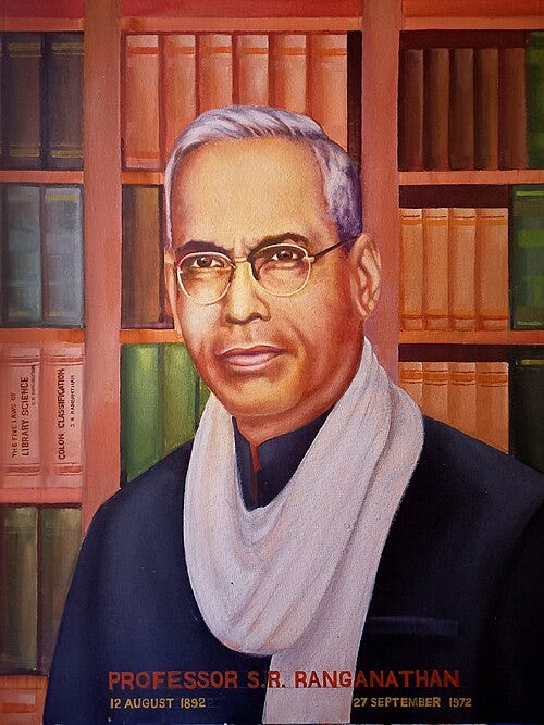 File:PORTRAIT OF SR RANGANATHAN.jpg