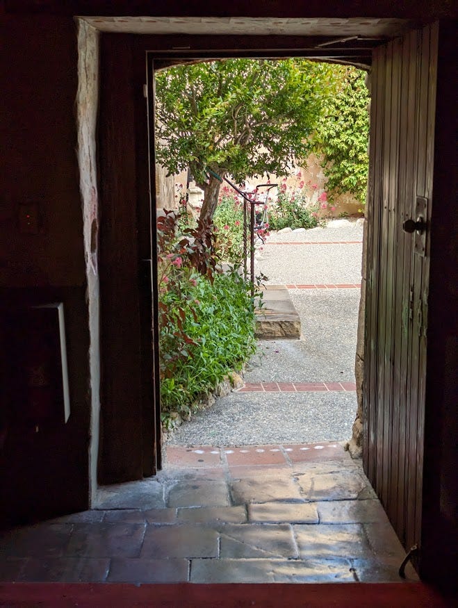 Doorway at Carmel Mission in California