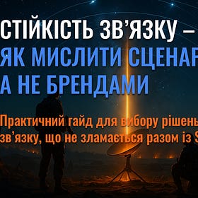 Стійкість зв’язку - як мислити сценаріями, а не брендами
