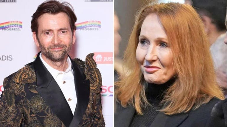 JK Rowling makes feelings clear on 'misogynistic' David Tennant trans speech amid Badenoch row: 'Male entitlement!'