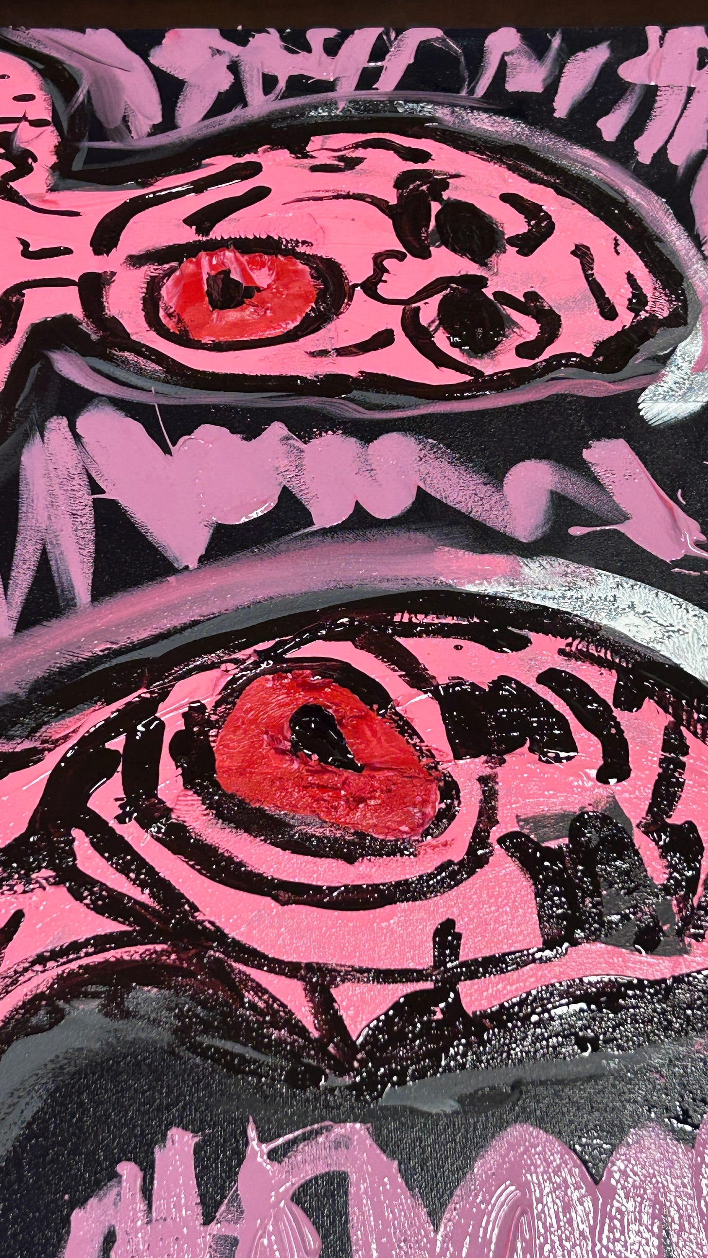 Three haunting abstract figures. Three haunting abstract figures.