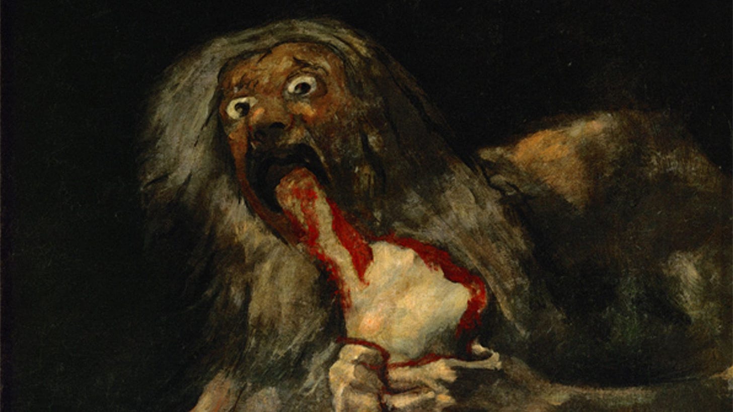 Francisco Goya's Saturn Devouring His Son, explained Francisco Goya's Saturn Devouring His Son, explained