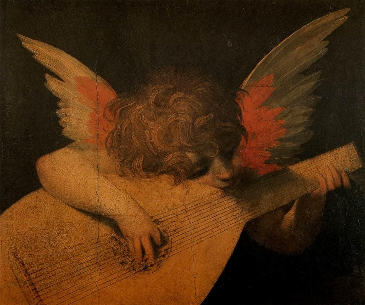 Rosso Fiorentino, Musical Angel, 1522 Rosso Fiorentino, Musical Angel, 1522