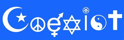 Coexist sticker