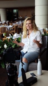 Briana Buckmaster films for Squee!