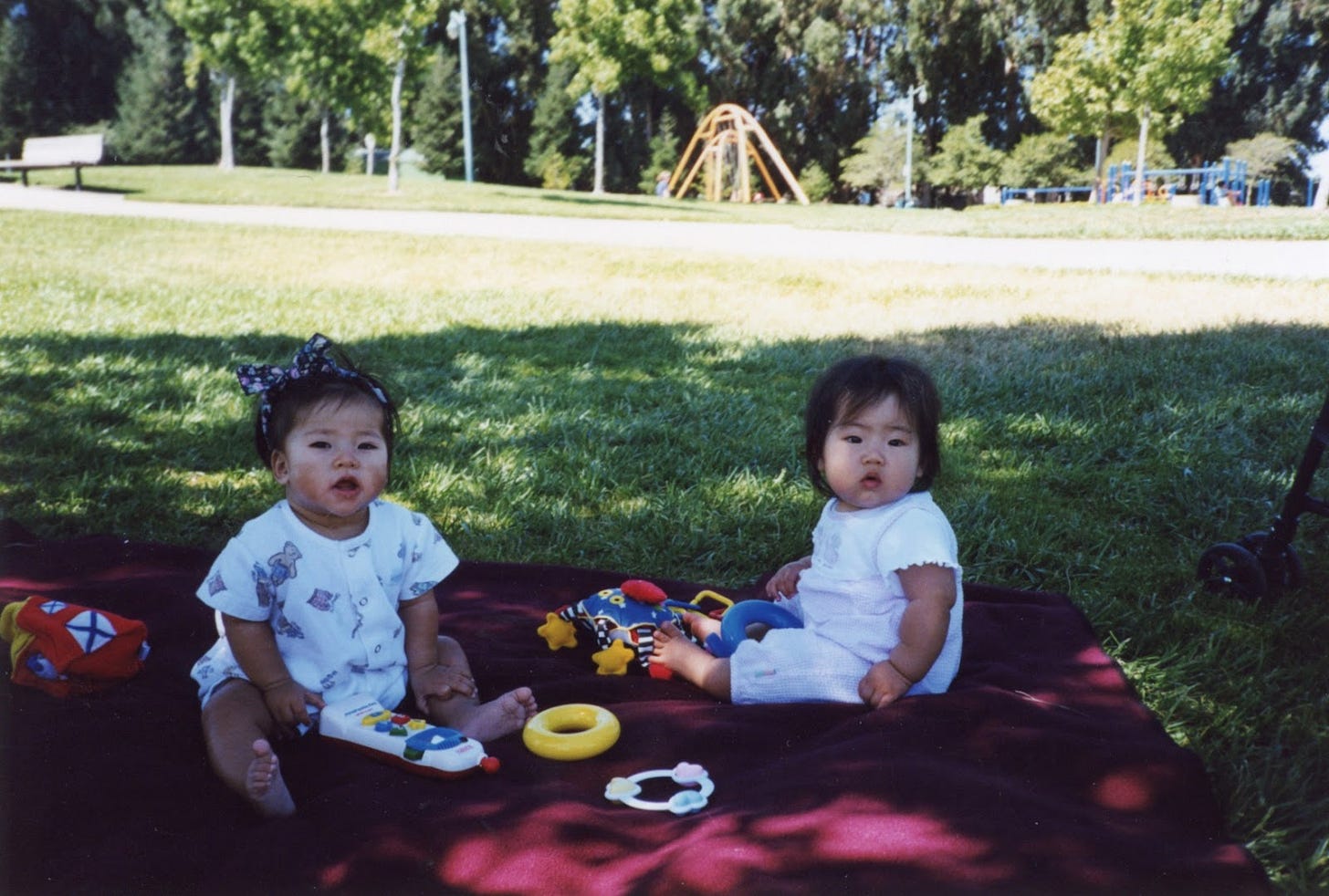 Two children playing
