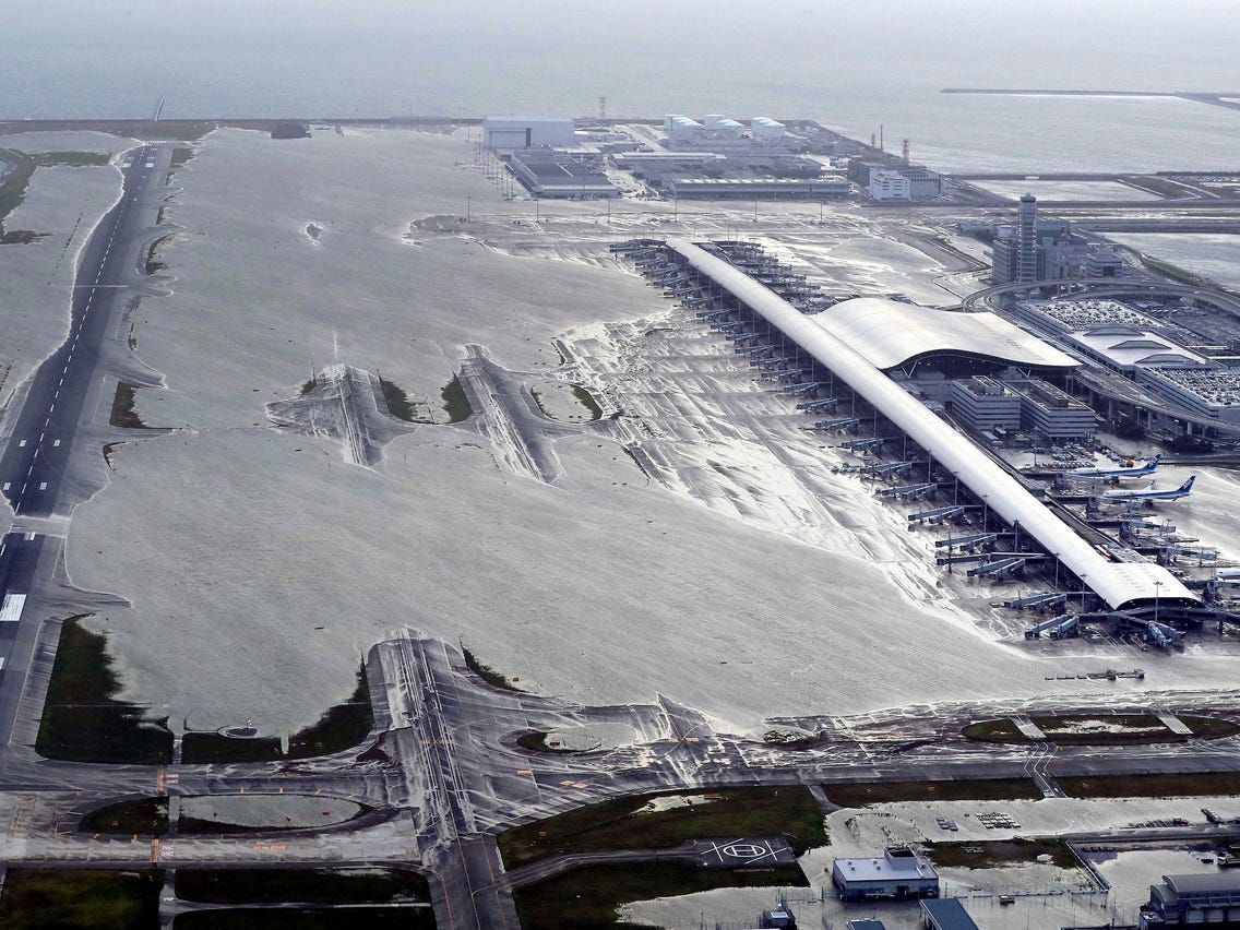Kansai Airport Flooded by Typhoon Jebi, 5,000 Stranded: Report