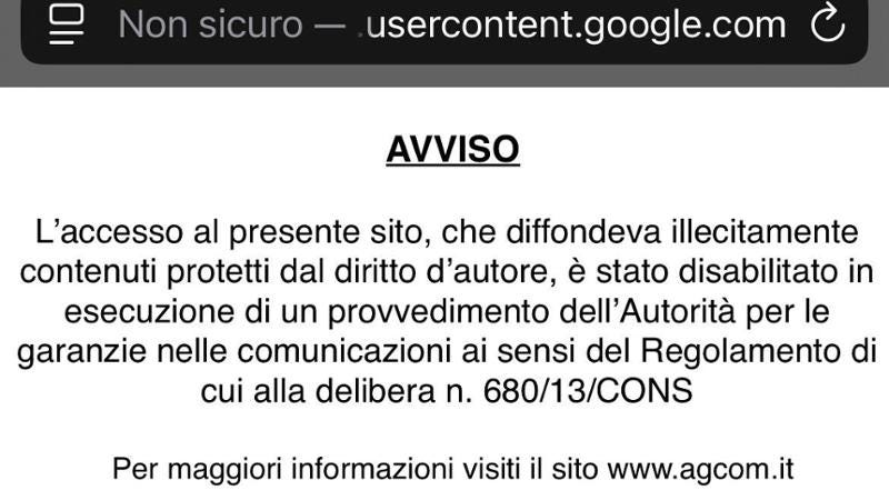 L’autogol di Piracy Shield, così la piattaforma anti-pezzotto di Agcom ha bloccato per errore dei servizi di Google