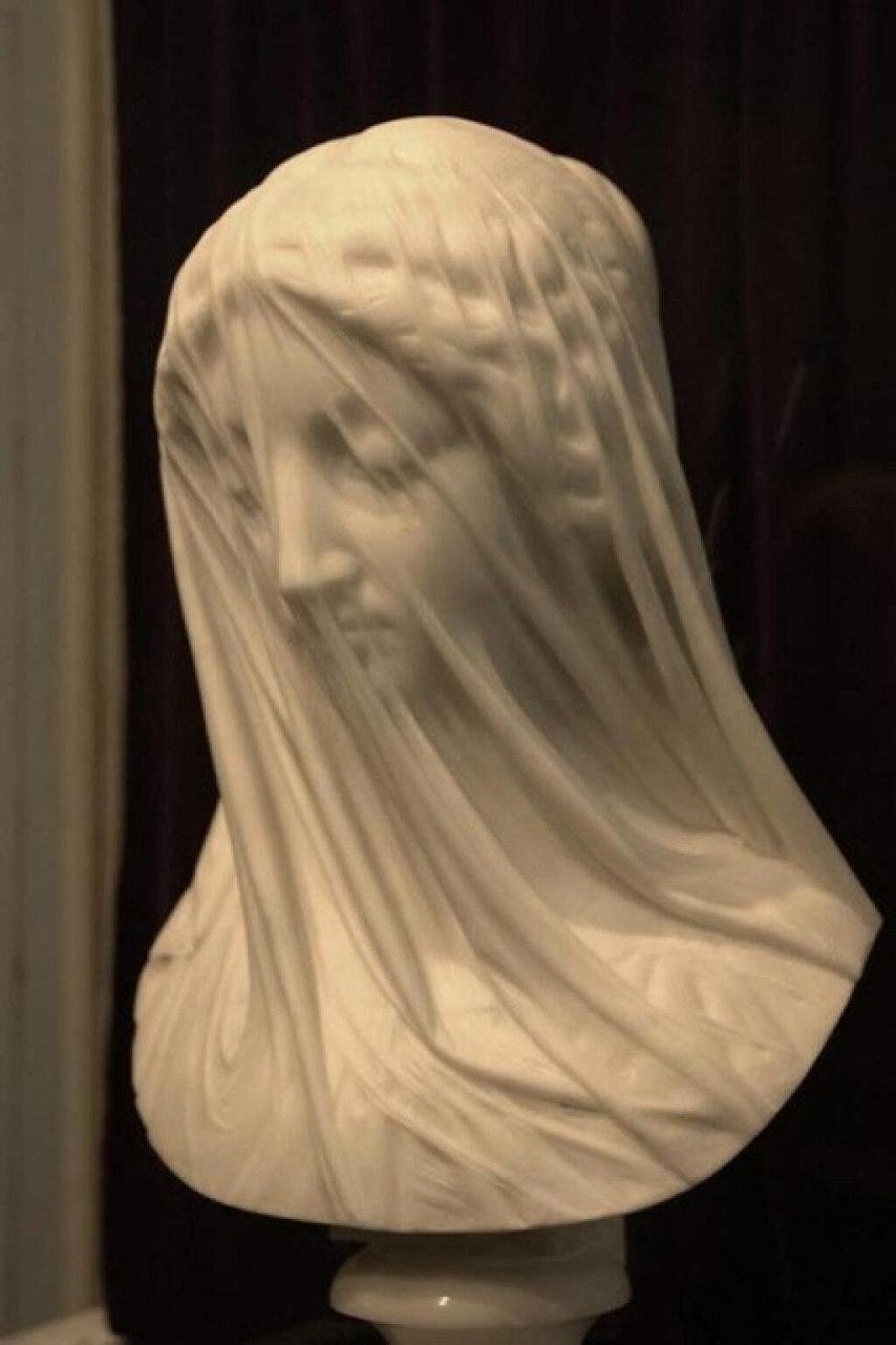 Błogosławiona Maryja Dziewica w welonie (autor: Giovanni Strazza)