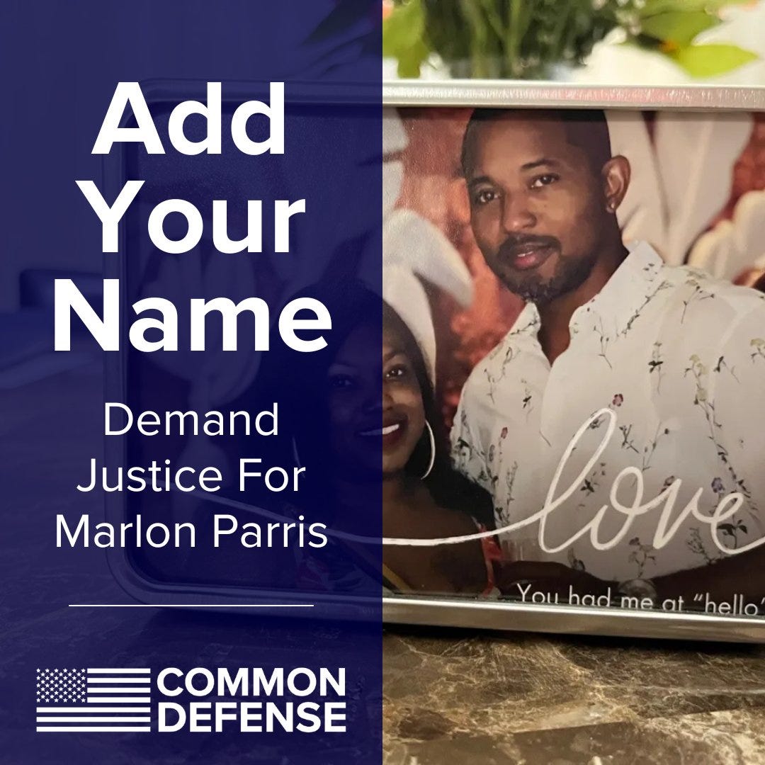 Common Defense on X: "🚨 ICE agents ambushed Marlon Parris outside his  home, detaining him without justification as he left for work. Marlon  served three tours in Iraq and has lived in