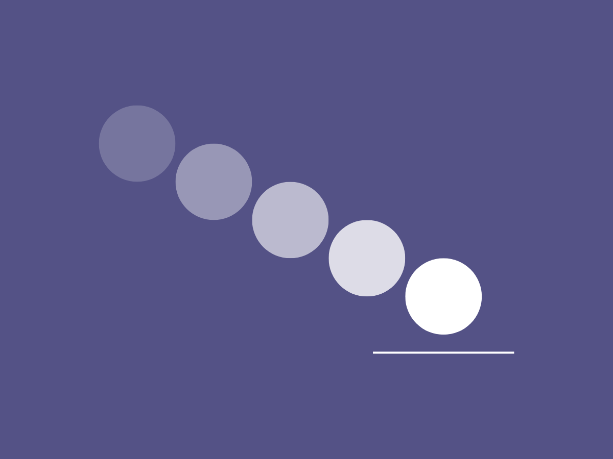 purple background with white circles cascading downward on it purple background with white circles cascading downward on it