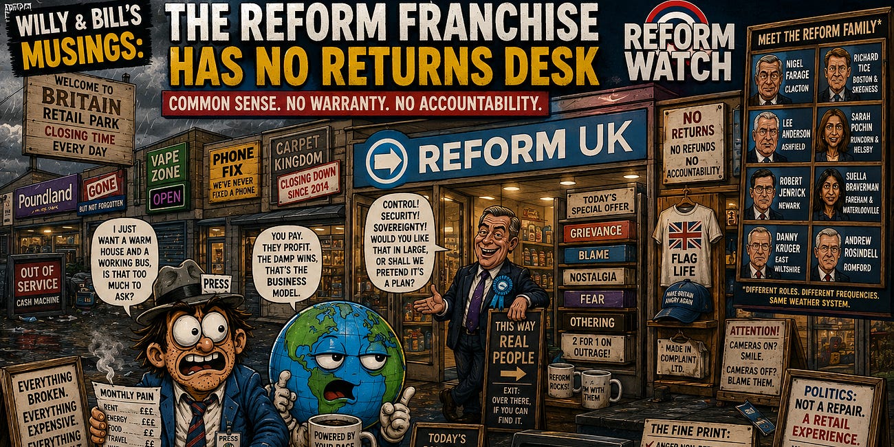 The Reform Franchise Has No Returns Desk