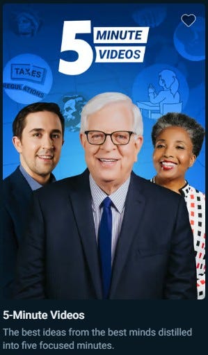 Learn Something New - Learn it Fast - Explore Great Books and Plays. PragerU 5-Minute Videos and The Book Club