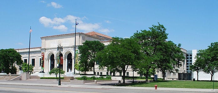 Front facade of the Detroit Institute of Arts