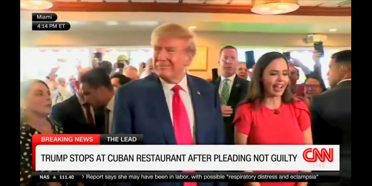 CNN Video of DONALD TRUMP at Versailles Restaurant 