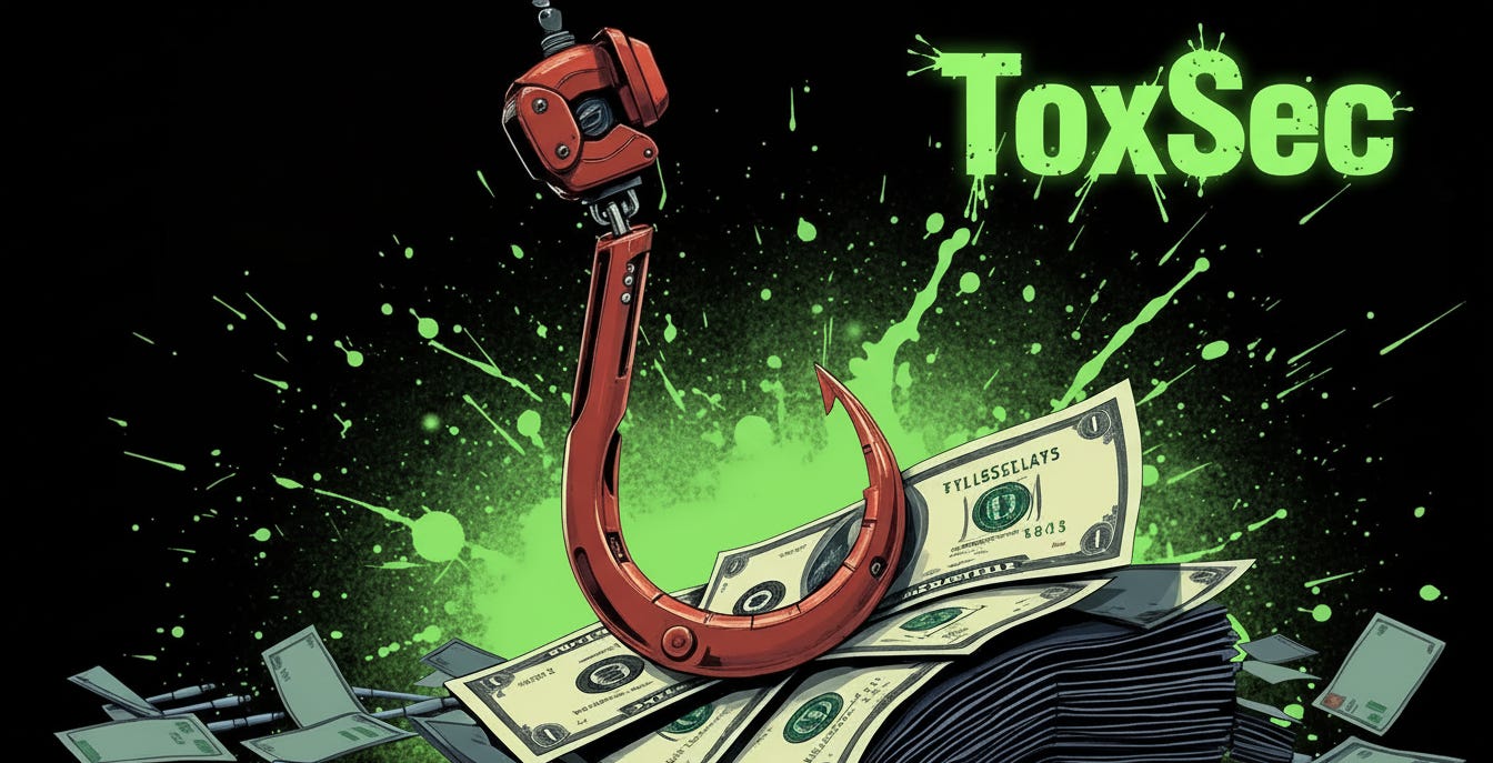 Toxsec hero image - How AI-powered phishing is changing the cyber security landscape. Toxsec hero image - How AI-powered phishing is changing the cyber security landscape.