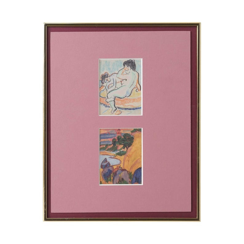 Pair of Kirchner Drawings, 11x14