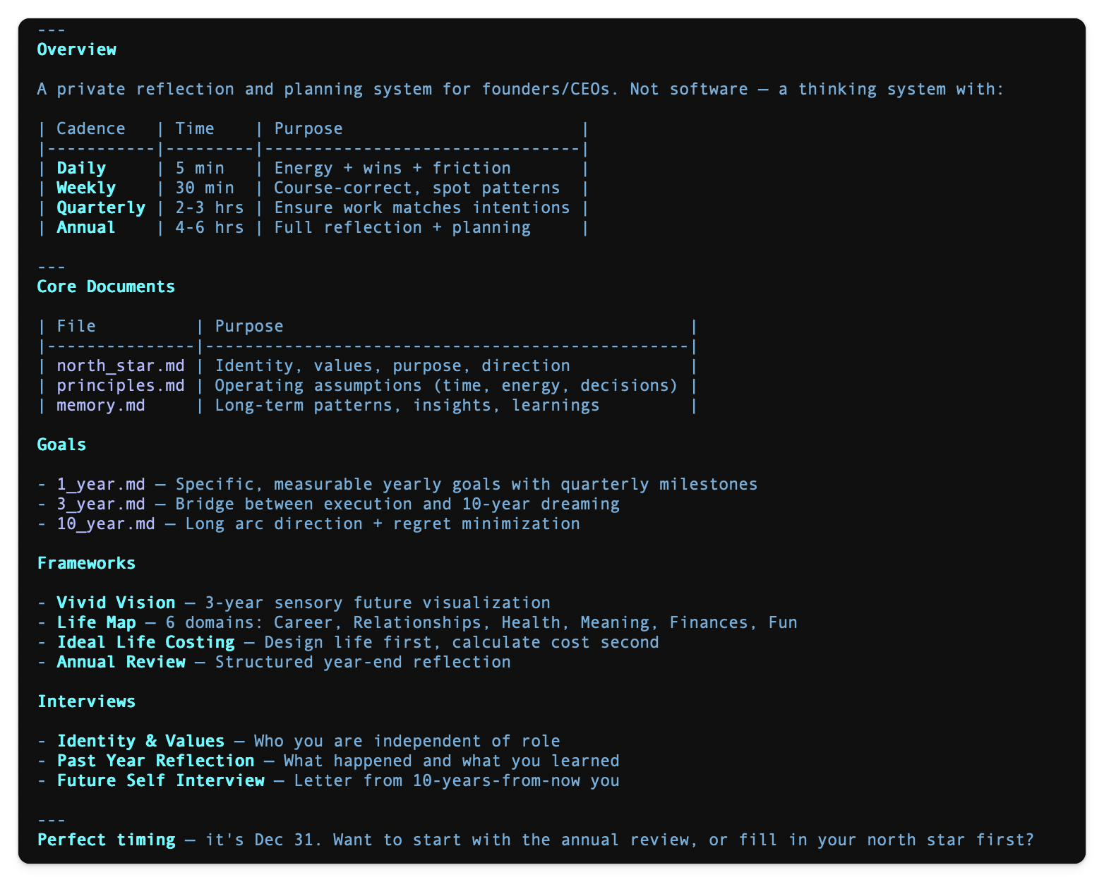 A Personal Operating System for Founders, Built in 10 Minutes with ...