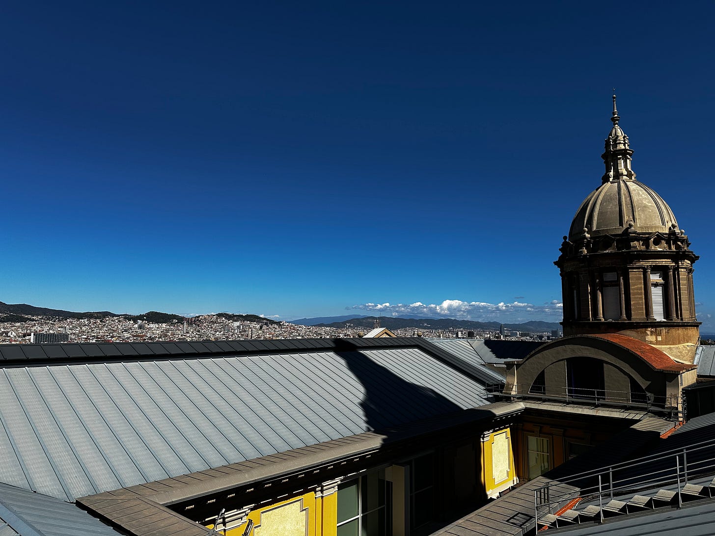 Rooftop at MNAC, Barcelona, Spain