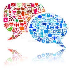 A group of colorful chat bubbles

Description automatically generated