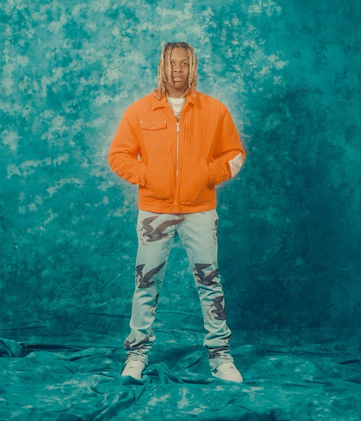 Lil Durk shot by Braylen Dion for BRICK Magazine's 10th Issue.