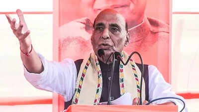 Don't drag army into politics': Rajnath Singh hits out at Rahul Gandhi;  accuses him of trying to create anarchy | India News - The Times of India