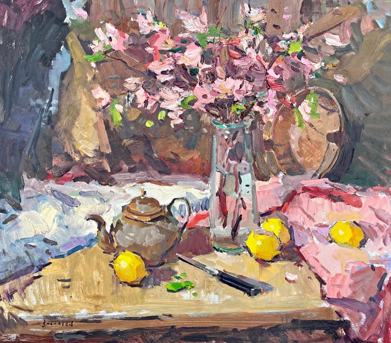 A painting of a vase of flowers and lemons on a table
AI-generated content may be incorrect. A painting of a vase of flowers and lemons on a table
AI-generated content may be incorrect.