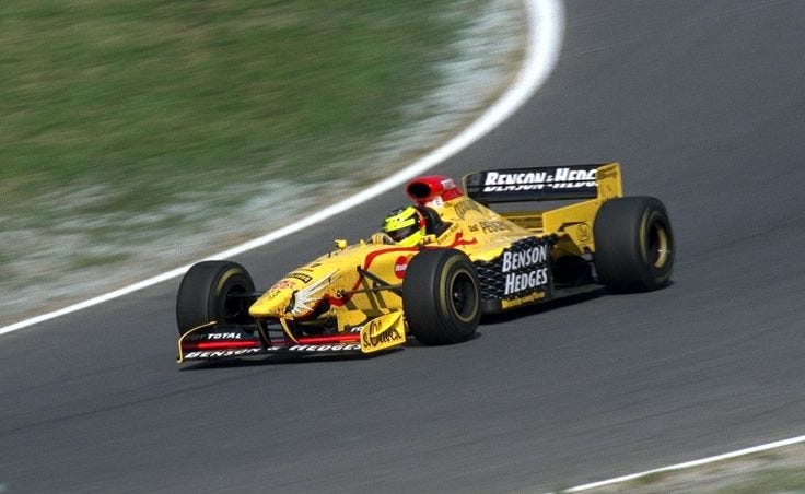 197 Jordan B&H Snake Livery Grand Prix Race Car | Jordan ln3, Jordan 1999, Yellow and 197 Jordan B&H Snake Livery Grand Prix Race Car | Jordan ln3, Jordan 1999, Yellow and
