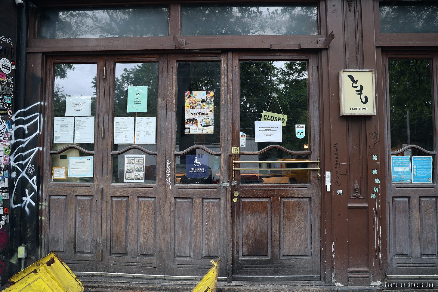 EV Grieve: After a fire upstairs, a gutted TabeTomo hopes to reopen on  Avenue A in August