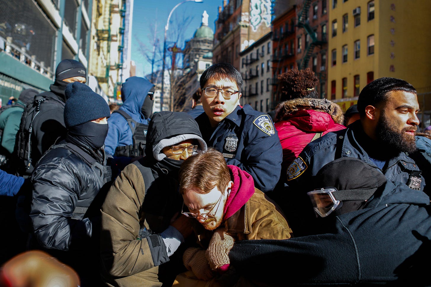 NYPD Arrest More Than a Dozen Protesting Homeland Security Agents in Tense  Confrontation | THE CITY — NYC News