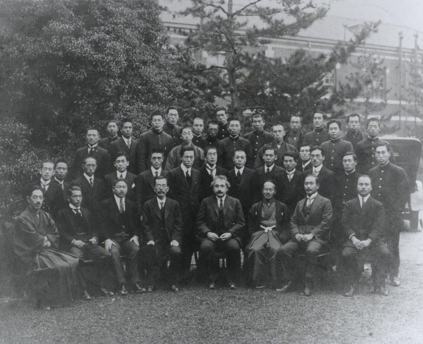 Albert Einstein with the physics department of Kyoto University. Japan, 15 December, 1922 Albert Einstein with the physics department of Kyoto University. Japan, 15 December, 1922